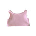 Plush Doll Basic Tank Top - A pink plush doll basic tank top with a simple sleeveless design and soft fabric texture. It features a branding logo.