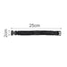 Paracord Bracelet with Metal Plate - A black paracord bracelet with a metal plate, measuring 25cm in length and 2cm in width.