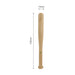 Commercial Baseball Bat Shape Pen - A baseball bat-shaped pen in wood finish, measuring 135mm in length and 13mm in diameter, featuring a logo.
