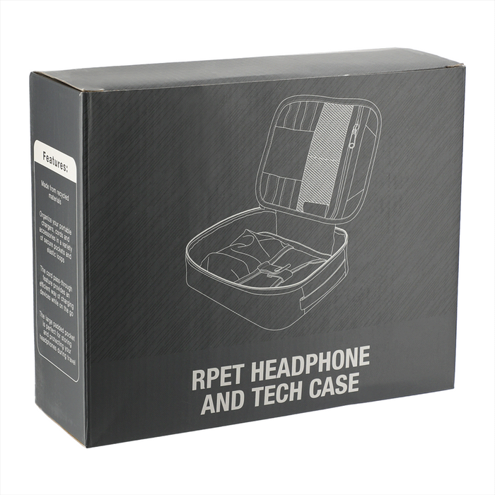 RPET Headphone & Tech Case - Custom Promotional Product