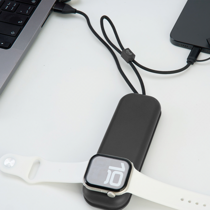 ZenGo Foldable 5in1 Charging Cable w/ Wireless Watch Charger - Custom Promotional Product