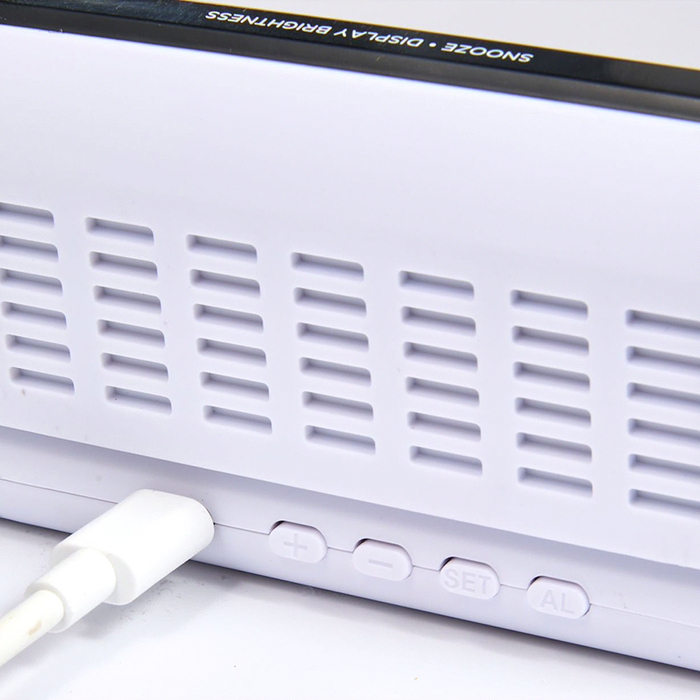 Digital Power Clock 15W Wireless Charger - Custom Promotional Product