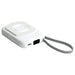 Orbit Magnetic Power Bank 5000mAh - A white Orbit Magnetic Power Bank with a grey strap, featuring a magnetic surface and USB port.