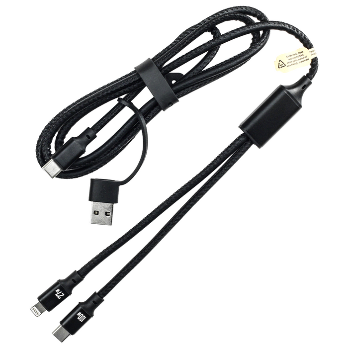 120cm 4 in 1 Fast Charging Data Transfer Cable - Custom Promotional Product