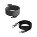 100W Magnetic Round Braided Charging Cable - A magnetic round braided charging cable in black, featuring USB connectors and a logo.