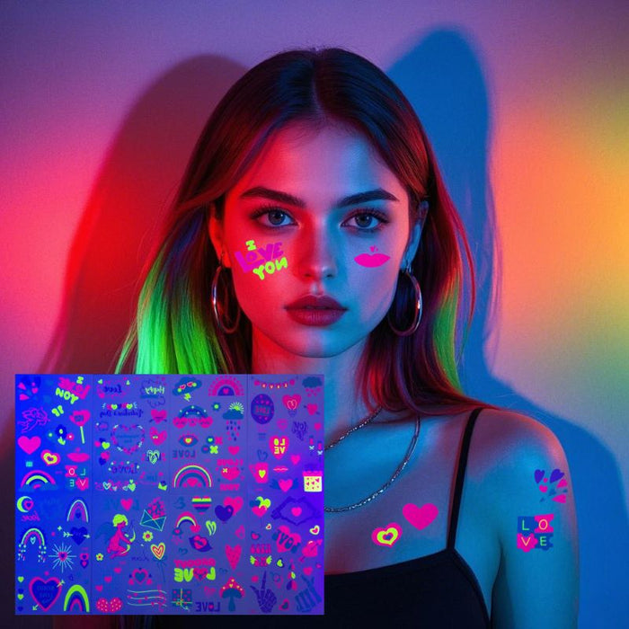 Temporary Tattoo Glow in the Dark - 51 x 51 mm - Custom Promotional Product