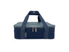 Sachi Insulated 'Cook & Carry' Bag - A dark blue insulated bag with a dual zipper and sturdy handles, featuring a small logo.