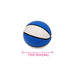 Mini Promotional Basketball - A mini basketball featuring blue and white colours with textured surface and a black stripe.