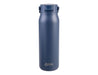 Oasis Sorrento 900ml Vacuum Sipper Bottle - A drink bottle in navy blue with a sleek design and a logo on the front. Features a secure lid for easy sipping.