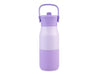 Oasis 400ml Insulated "JNR" Sipper Bottle - A drink bottle in shades of lavender with a handle and a logo, featuring an insulated design.