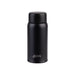 Oasis 150ml Insulated "Mini Mini" Drink Bottle - A drink bottle in matte black with a cylindrical design and a screw-on lid, featuring a logo.