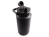 Oasis 3.8L Vacuum Carry Handle Jug - A drink bottle in matte black with a vacuum-insulated design and a carry handle. It features a screw-on lid and spout.
