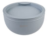 Oasis 2.8L Double Wall Salad Bowl - A salad bowl in light grey with a double wall design, featuring a lid and a subtle logo.