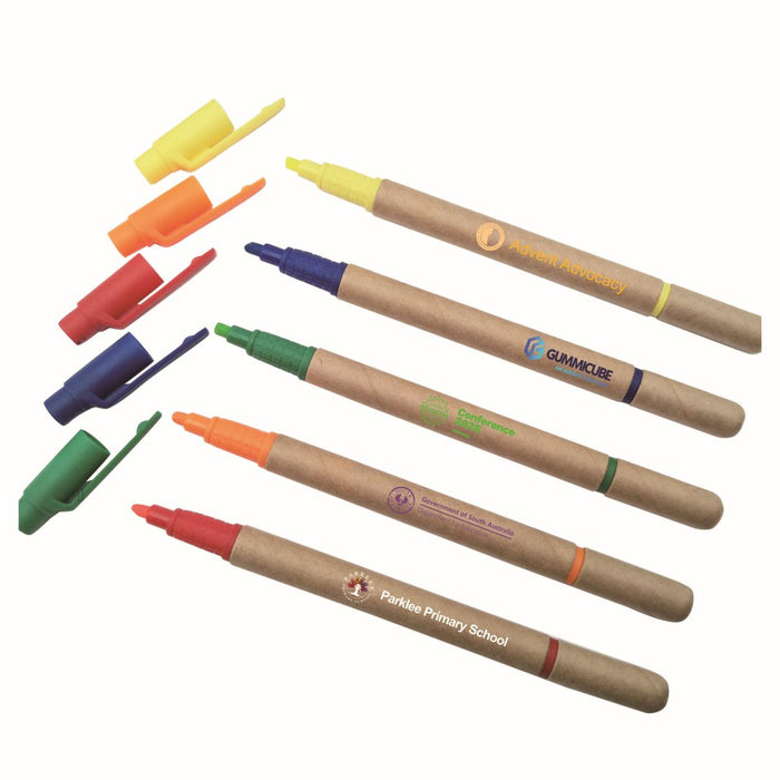 Paper Tube Highlighter - Custom Promotional Product