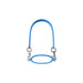 Silicone Cup Carry Strap - A drink bottle carry strap in blue silicone, featuring two metal clips for attachment.