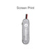 Stainless Steel Flatware Set 7pcs - A grey zippered pouch with a logo, featuring a red and black zipper pull.