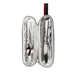 Stainless Steel Flatware Set 7pcs - A stainless steel flatware set featuring seven pieces, neatly arranged inside a silver carrying case.