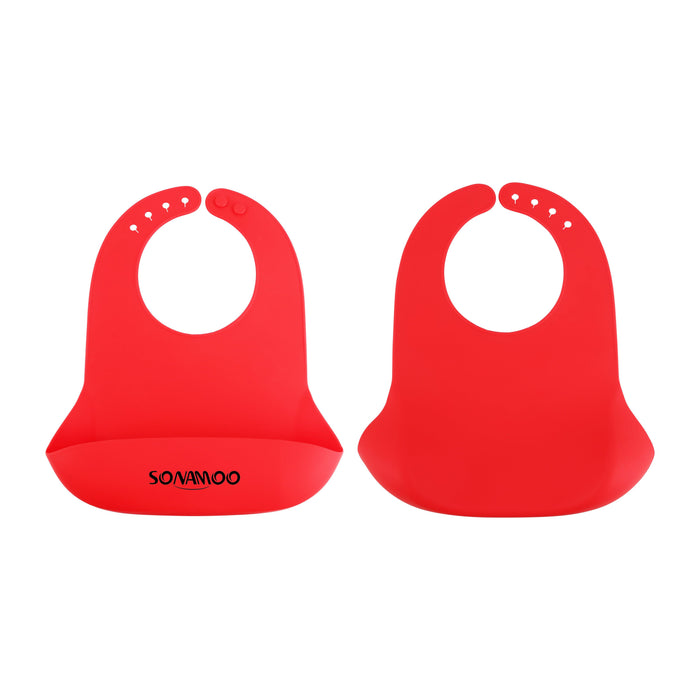 Silicone Bib with Snap Closure - Custom Promotional Product