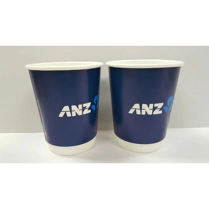 8oz (237ml) Double Wall Custom Coffee Cups With Lids - Custom Promotional Product