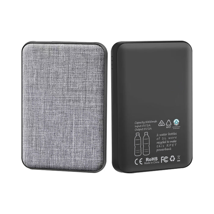 Rhodes Eco Power Bank 5000 Mah - Rpet - Custom Promotional Product