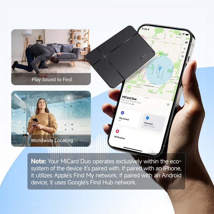 MiCard Duo Global Tracking Tag - Custom Promotional Product