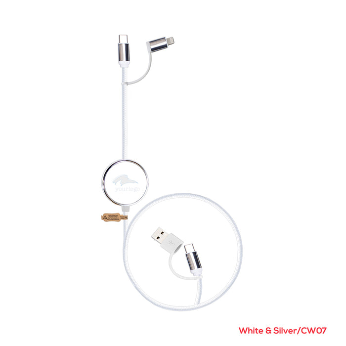 Pavia 60W Fast Charge and Data Sync LED Cable - Custom Promotional Product