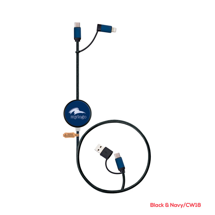 Pavia 60W Fast Charge and Data Sync LED Cable - Custom Promotional Product