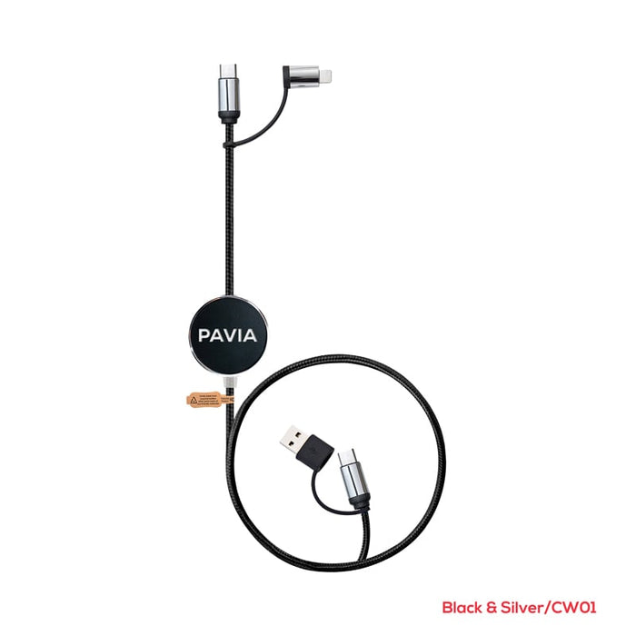 Pavia 60W Fast Charge and Data Sync LED Cable - Custom Promotional Product