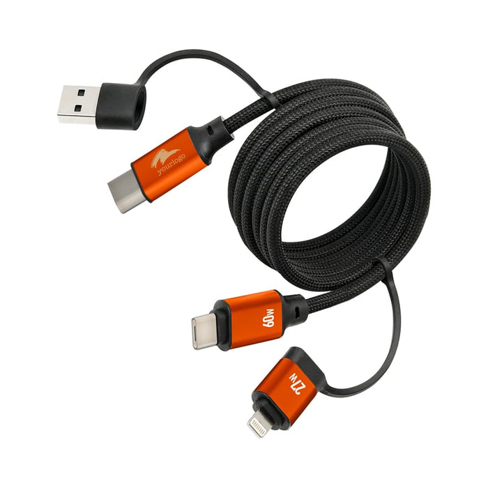 Brescia Mag-Coiling (60W) Fast Charging Data Cable - Custom Promotional Product