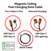 Brescia Mag-Coiling (60W) Fast Charging Data Cable - Custom Promotional Product