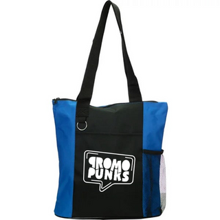 Zippered Tote Bag with Mesh Pocket