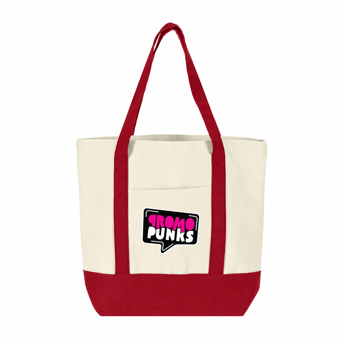 Canvas Tote Bag With Pockets