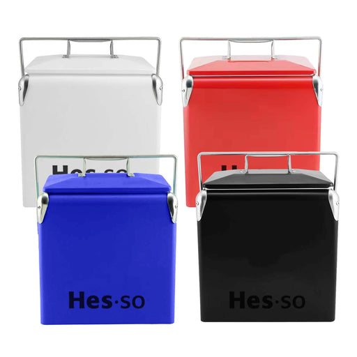 Retro Metal Ice Cooler Box 13L - Custom Promotional Product