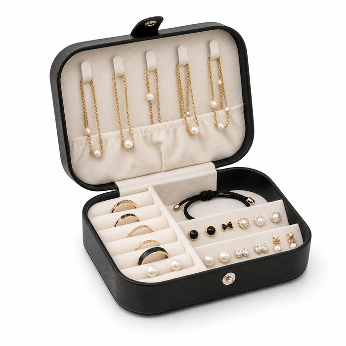 Portable Travel Jewellery Box Organiser Case