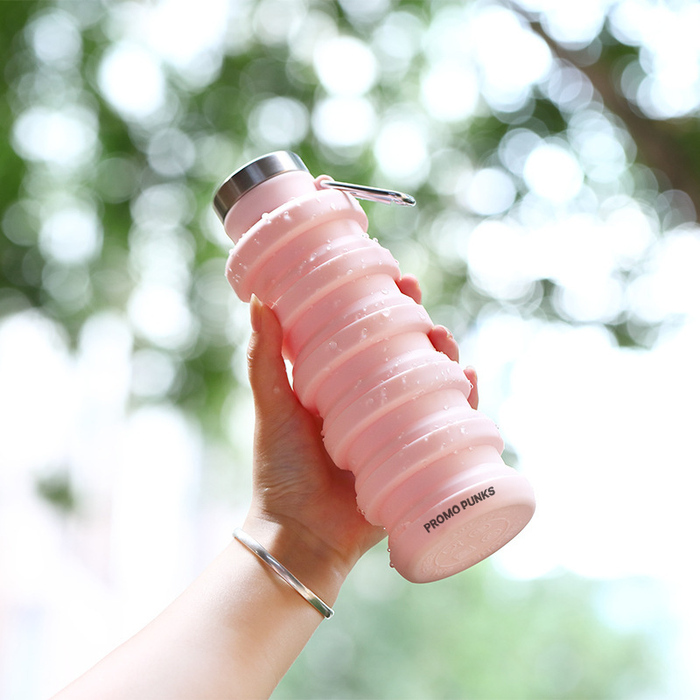 500ml Silicone Collapsible Water Bottle
