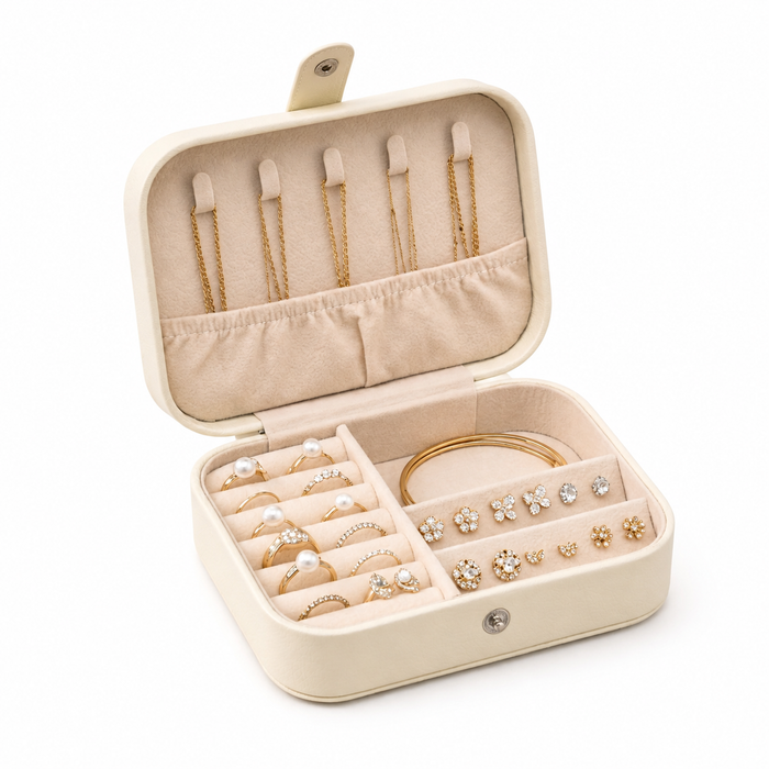 Portable Travel Jewellery Box Organiser Case
