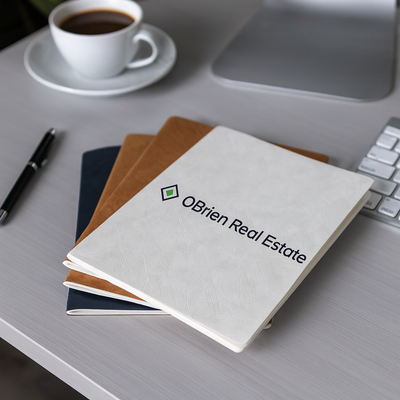 Velour DuPont Cover A5 Notebook - Custom Promotional Product