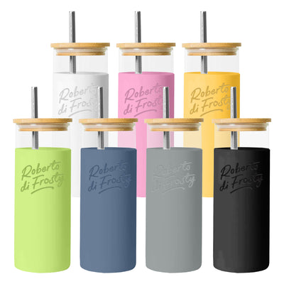 Vanisa Glass Drink Bottle with Sleeve - Custom Promotional Product