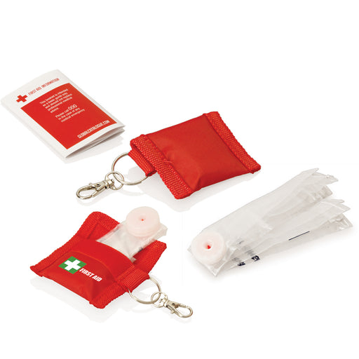 First Aid Cpr Mask Keyring - Custom Promotional Product