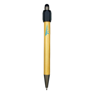 Fidget Spinner Bamboo Stylus Pen - Custom Promotional Product