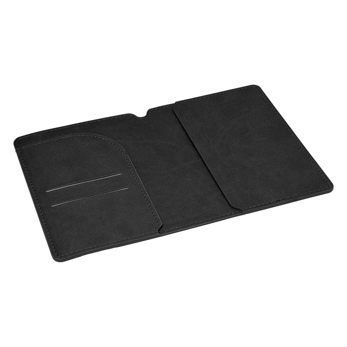 Soft-touch Vegan Leather Passport Wallet - Custom Promotional Product