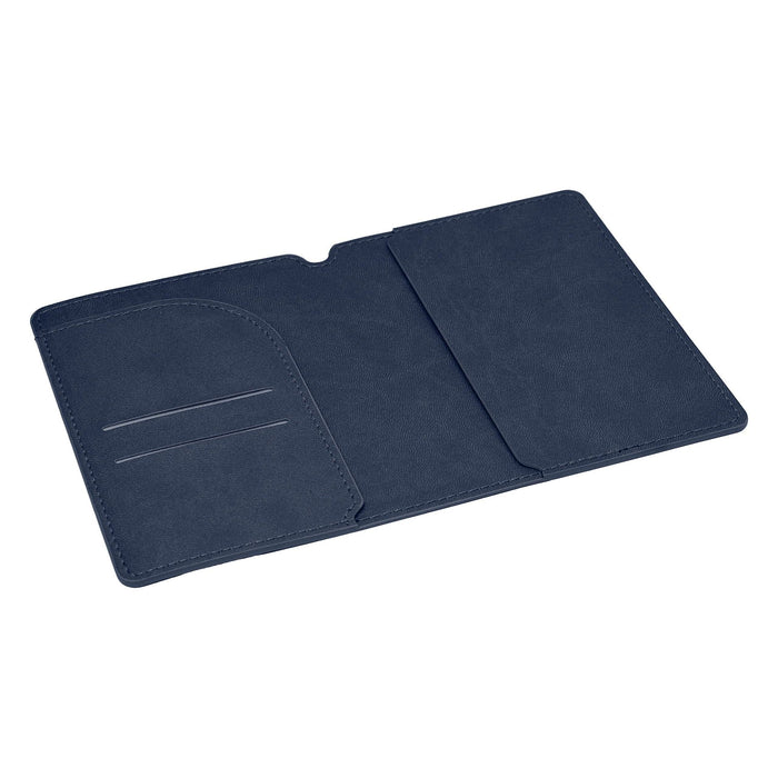 Soft-touch Vegan Leather Passport Wallet - Custom Promotional Product