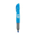 Brite Liner Grip Xl Pen - A blue Brite Liner Grip XL pen with a grey grip, featuring a branding logo on its body.