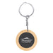 Mirage Round Bamboo Keyring - Custom Promotional Product