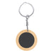 Mirage Round Bamboo Keyring - Custom Promotional Product