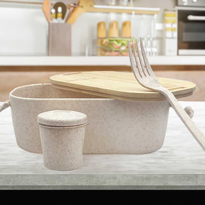 Handy Man Bamboo Lunch Box - Custom Promotional Product