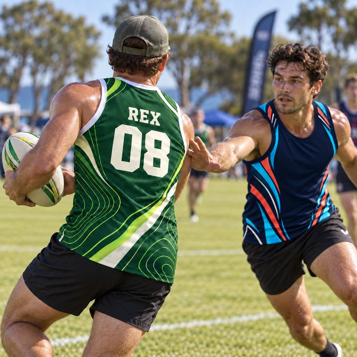 Custom Sports Singlet – Personalised Name & Number
