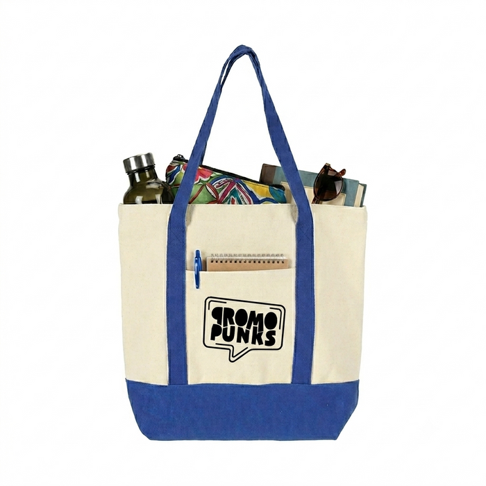 Canvas Tote Bag With Pockets