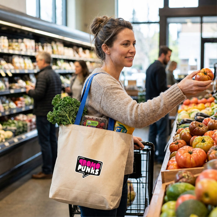 Cotton Grocery Tote Bag