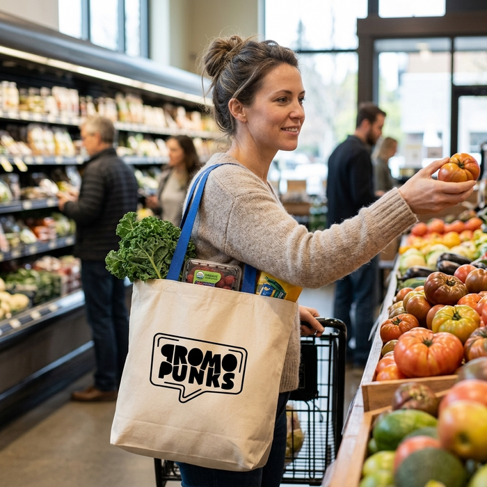 Cotton Grocery Tote Bag